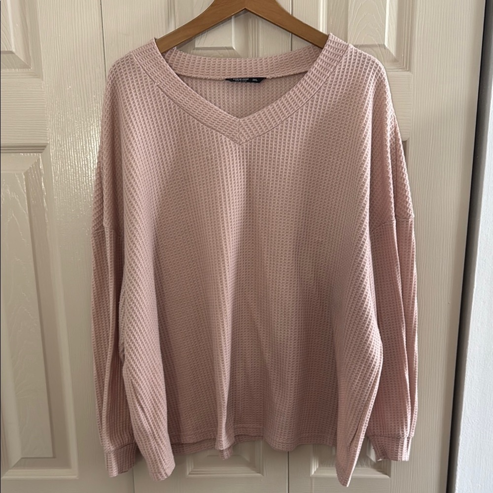 Women's Pink V-Neck top